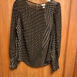 Sheer long sleeve shirt/blouse; A New Day, Circa 2010 line, Target Brand, Medium